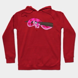 Pink Kaa On Tree Hoodie